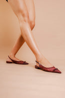 Slingback Yasmin Baixo Merlot - Vicenza