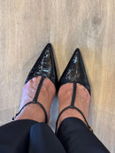 Scarpin Croco Verniz Preto - Vicenza